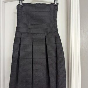 Express sleeveless, pleated black mini dress